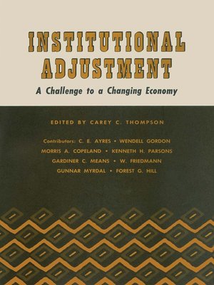 cover image of Institutional Adjustment